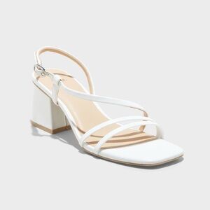 Wild Fable White Strappy Heels
